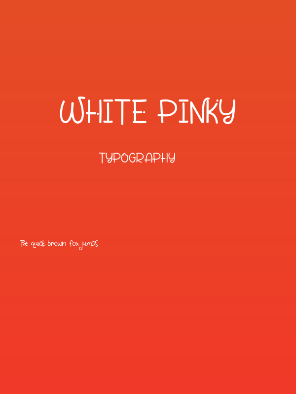 White Pinky Poster
