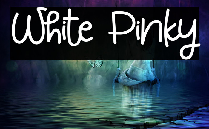 White Pinky Font examples