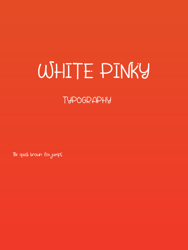 White Pinky Poster