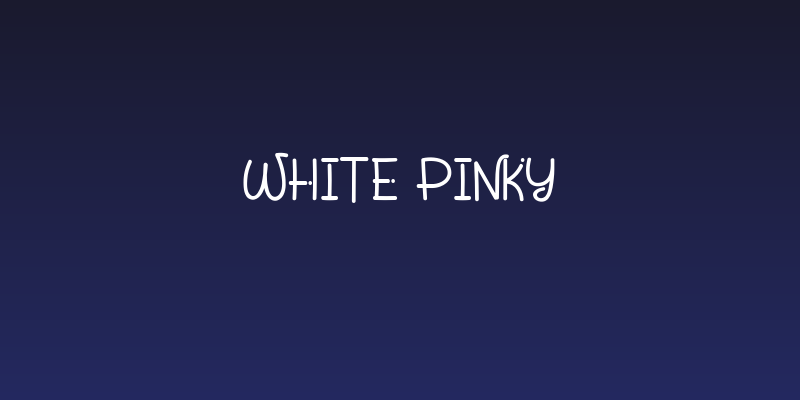 White Pinky Social Header