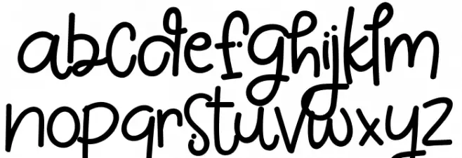 White Pinky Caratteri MINUSCOLO