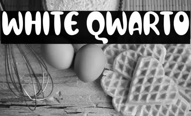 White Qwarto Font examples