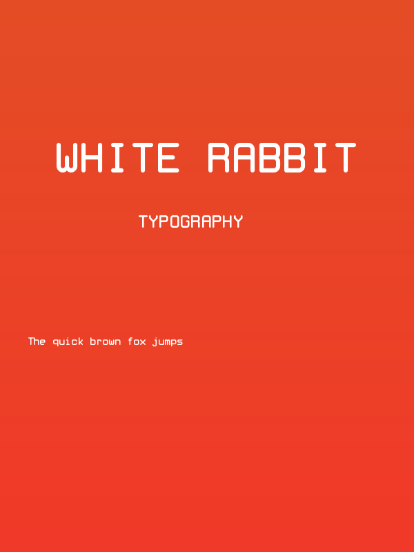 White Rabbit Poster