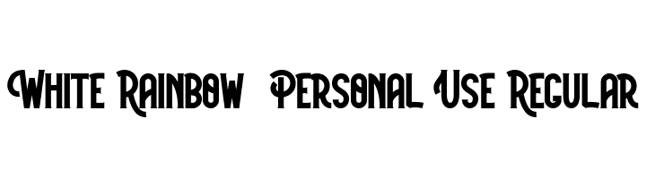 White Rainbow - Personal Use Regular  免费字体下载