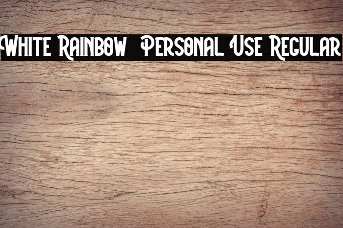 White Rainbow - Personal Use Regular Example 2