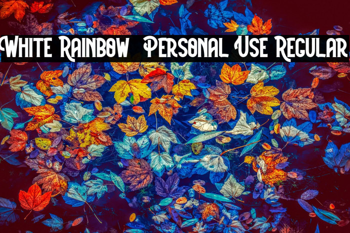 White Rainbow - Personal Use Regular Example 3