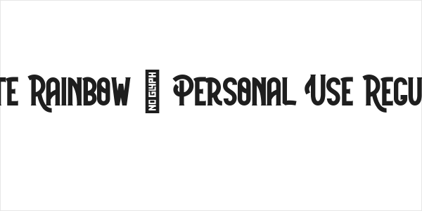 White Rainbow - Personal Use Regular Logo