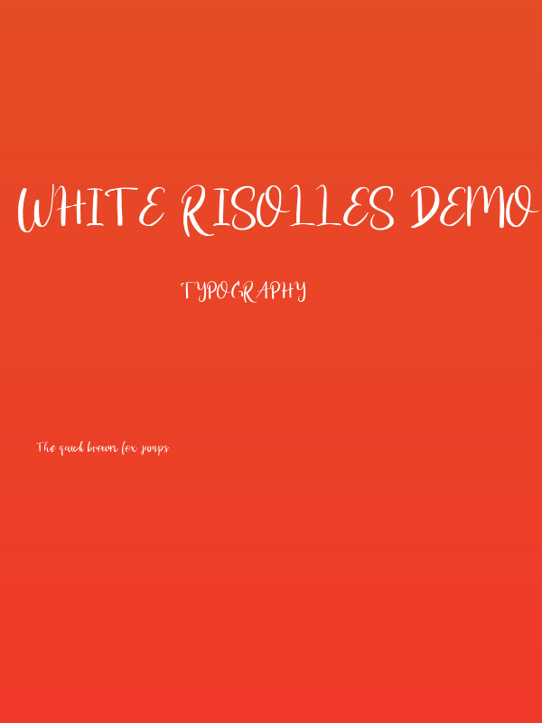 White Risolles Demo Regular Poster