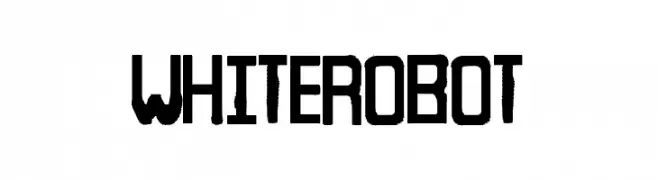 White Robot  Fuentes Gratis Descargar