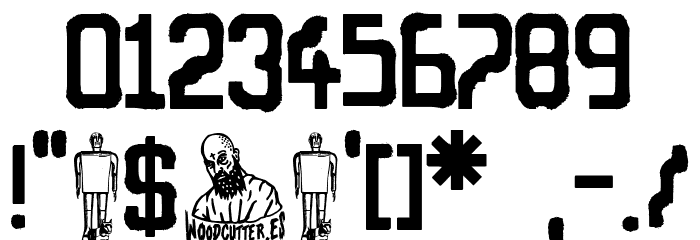 White Robot Font OTHER CHARS