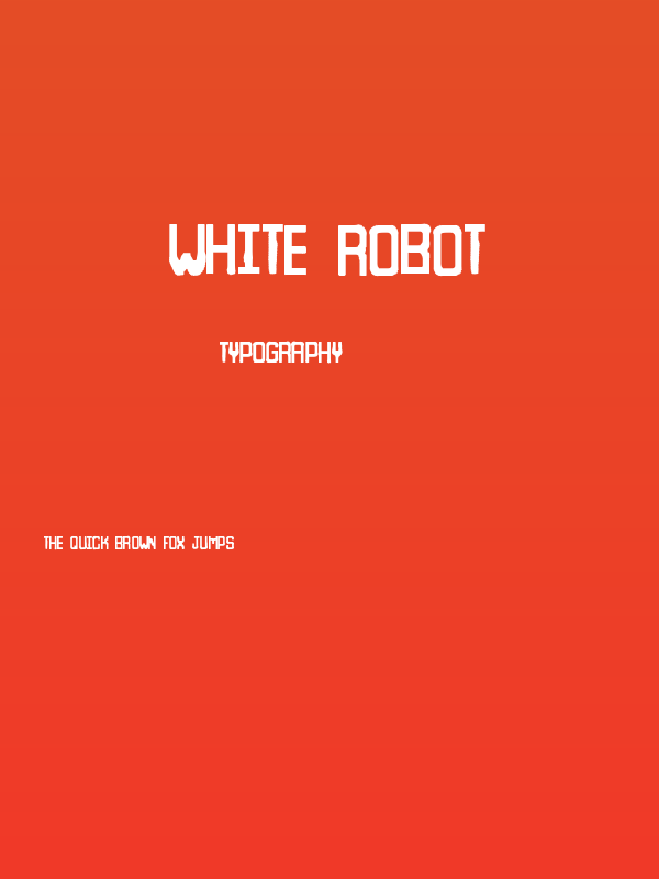 White Robot Poster