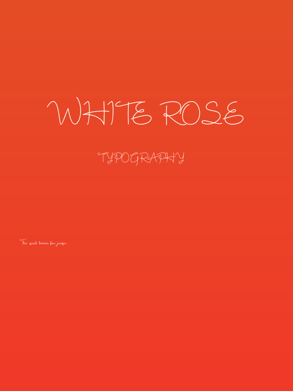 White Rose Poster