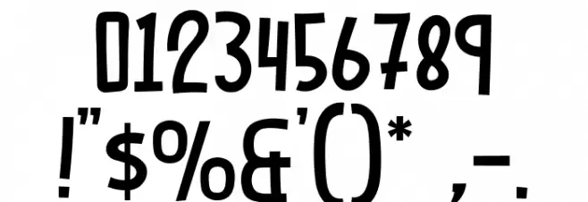 White Smile Font OTHER CHARS