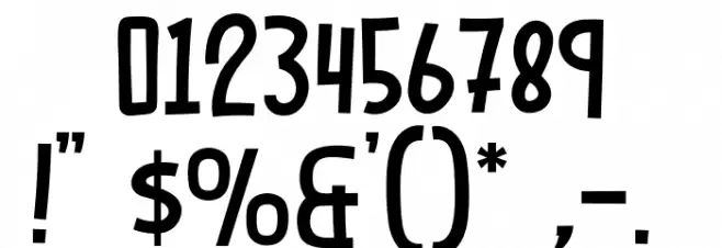 White Smile Font OTHER CHARS