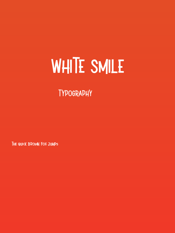 White Smile Poster