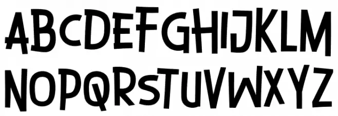 White Smile Schriftart Kleinbuchstaben