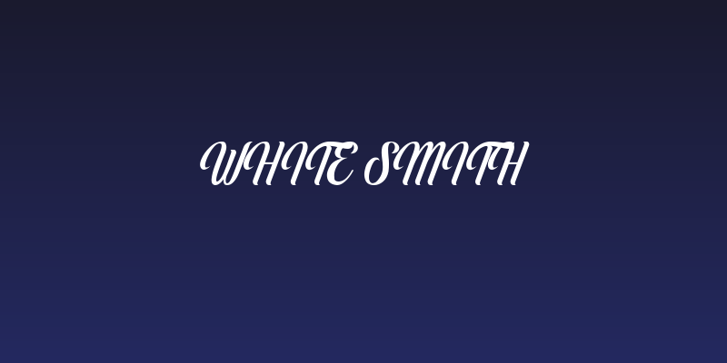 White Smith Social Header