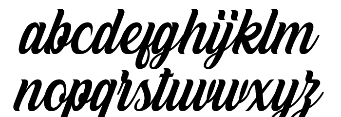 White Smith Font LOWERCASE