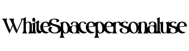 White Space personal use  font caratteri gratis
