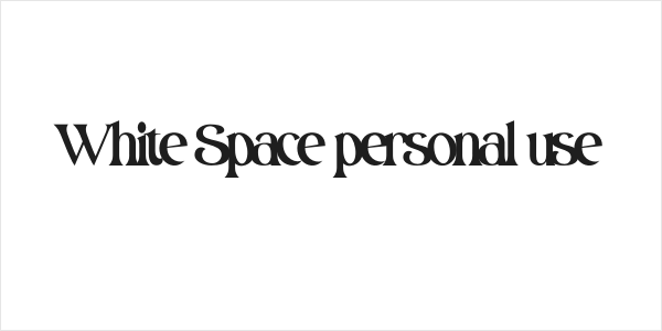 White Space personal use Logo