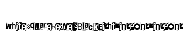 White Square Red Yes Black Eight Pingpong Pingpong  免费字体下载