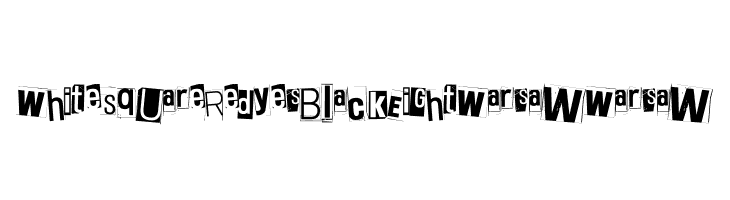 White Square Red Yes Black Eight Warsaw Warsaw  Frei Schriftart Herunterladen