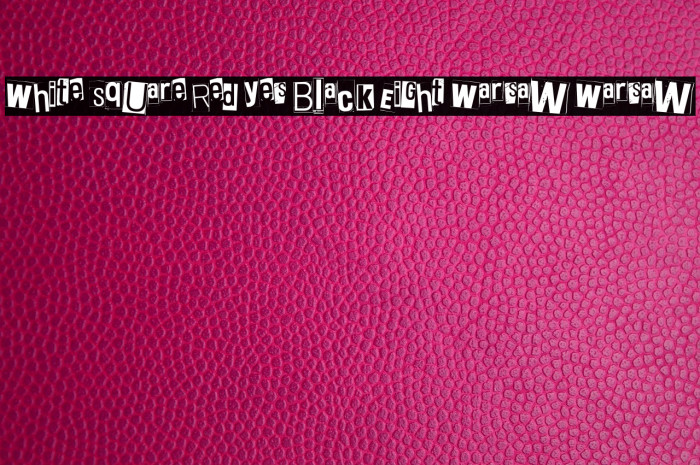 White Square Red Yes Black Eight Warsaw Warsaw Example 1