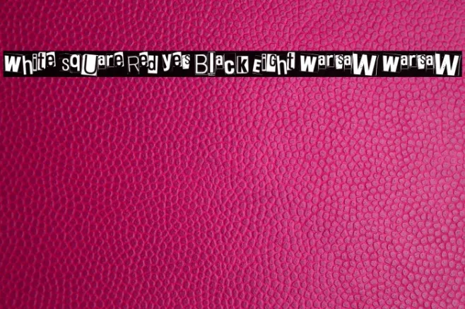 White Square Red Yes Black Eight Warsaw Warsaw Example 1