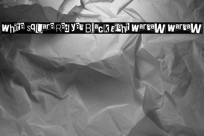 White Square Red Yes Black Eight Warsaw Warsaw Example 2