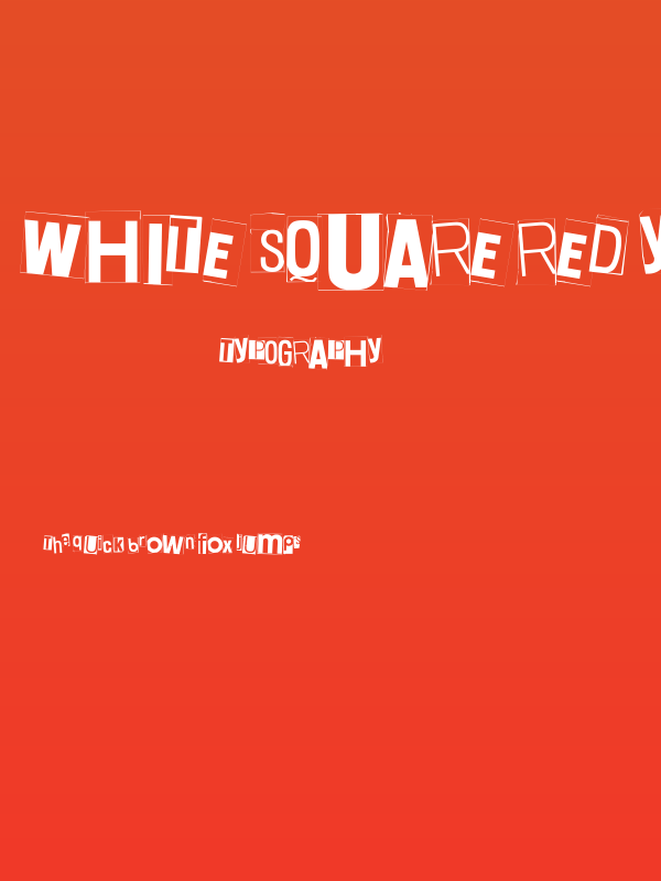 White Square Red Yes Black Eight Warsaw Warsaw Poster