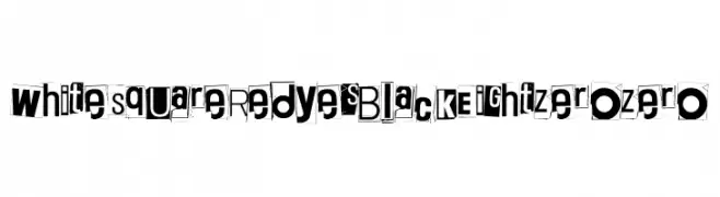 White Square Red Yes Black Eight Zero Zero  नि: शुल्क फ़ॉन्ट्स डाउनलोड