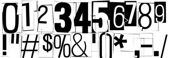 White Square Red Yes Black Eight Zero Zero Font OTHER CHARS