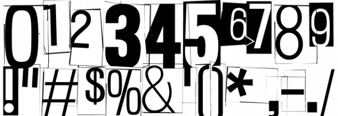 White Square Red Yes Black Eight Font OTHER CHARS