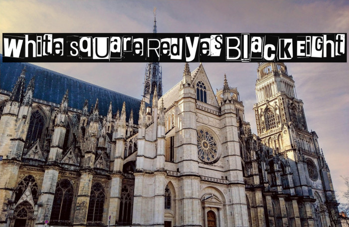 White Square Red Yes Black Eight Example 2