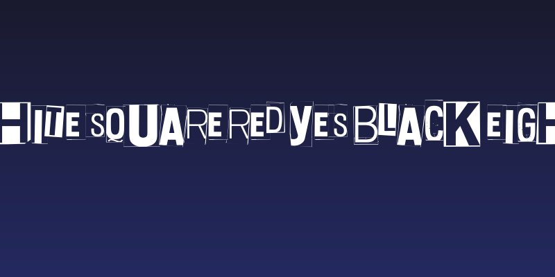 White Square Red Yes Black Eight Social Header