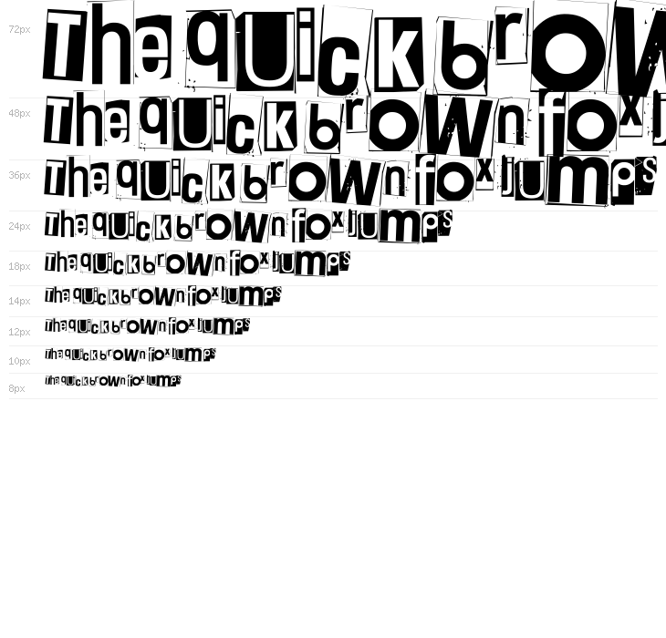 White Square Red Yes Black Eight Waterfall