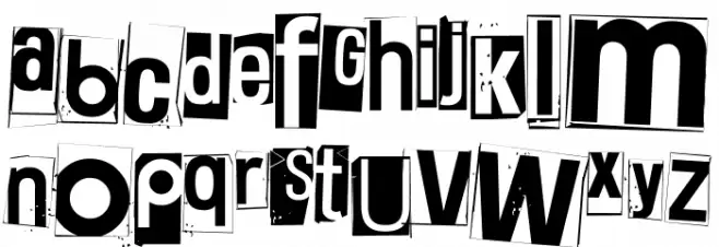 White Square Red Yes Black Eight Font LOWERCASE