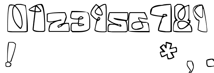 White Squared Font OTHER CHARS