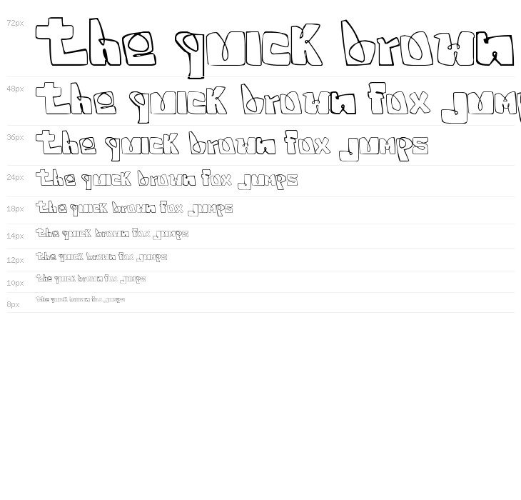 White Squared Waterfall