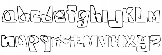 White Squared फ़ॉन्ट लोअरकेस