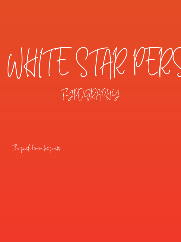 White Star Personal Use Poster