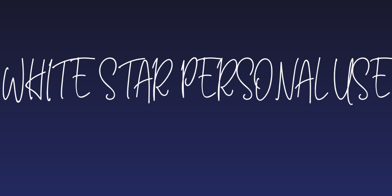White Star Personal Use Social Header