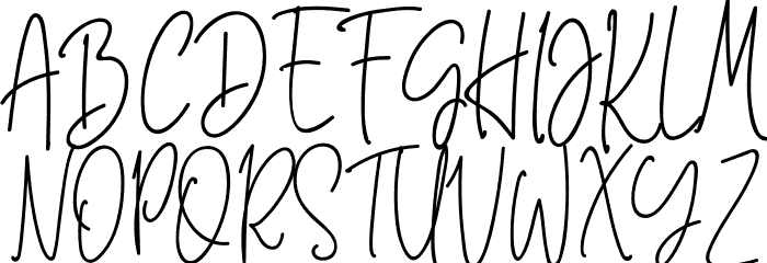 White Star Font UPPERCASE