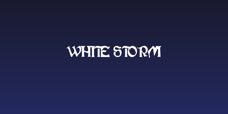 White Storm Social Header
