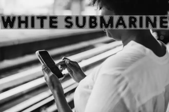 White Submarine Font examples