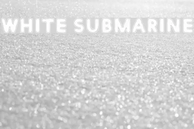White Submarine Font examples
