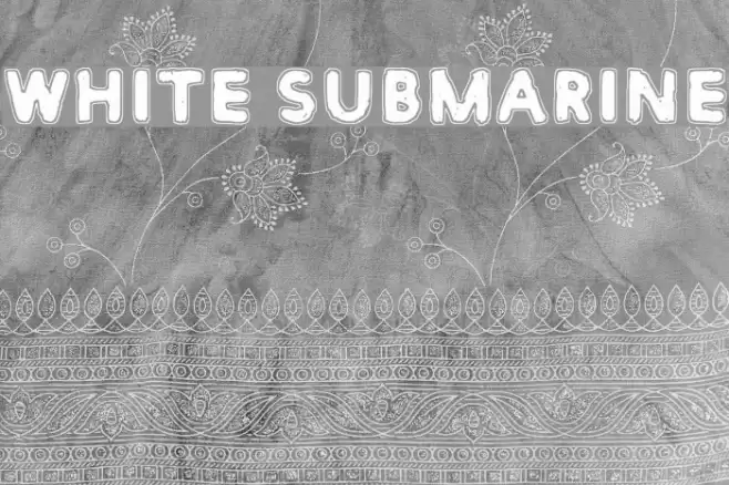 White Submarine Font examples