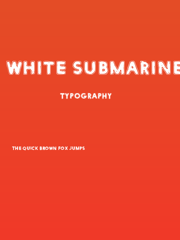 White Submarine Poster
