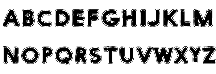 White Submarine Font LOWERCASE