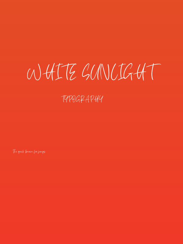 White Sunlight Poster